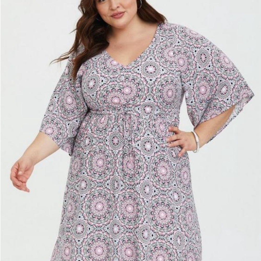 TORRID MINI CHALLIS SKATER DRESS SZ 3X